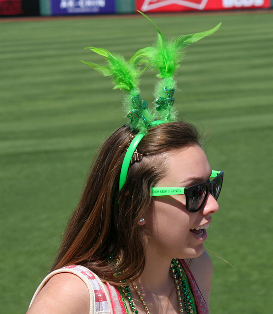 Baseball Fan On St. Patrick's Day (1113)