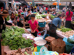 At the market in Pakse