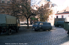 East German Army Trucks, Pstrossova, Prague, CZ, 2007