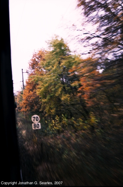 Railway Speed Signs, Somewhere Near Cercany, Bohemia(CZ), 2007