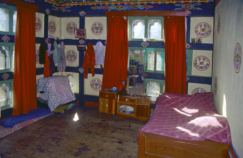 Bedroom inside the farmhouse