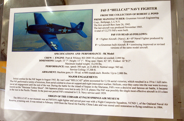 F6F-5 "Hellcat" Navy Fighter (1452)