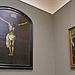 The Crucifixion - Workshop of Francisco de Zurbaran; Saint Benedict - Francisco