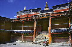 Yard in the Namgyal Gompa