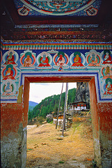 View out the chorten