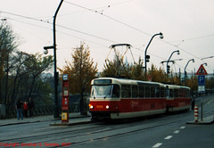DPP #8526 Passing Zofin (Narodni Divadlo tram stop), cropped, Prague, CZ, 2007