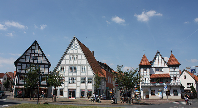 Blick auf die die Altstadt von Lemgo