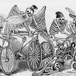 Posada: biciklistoj, cyclists
