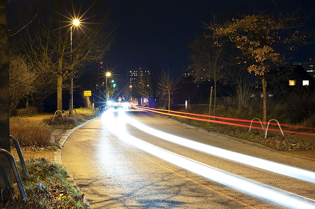 Nothing but light trails