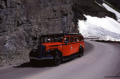 Old Bus on the "Going-to-the-Sun Road"