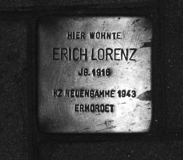 Stolperstein Erich Lorenz