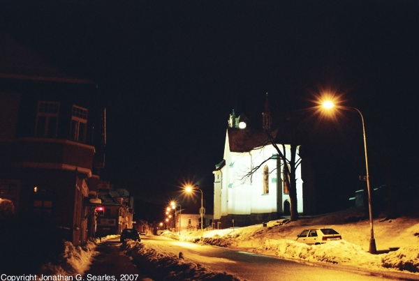 Church at Night, Picture 2, Josefuv Dul, Liberecky Kraj, Bohemia(CZ), 2007