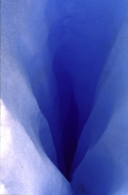 Ice Crevice in Blue