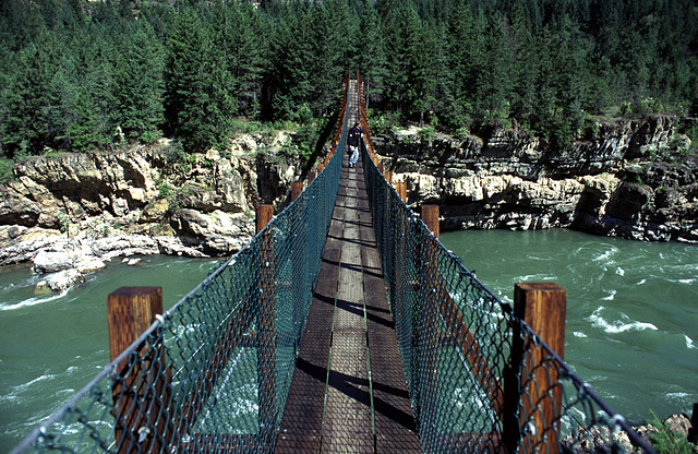 Kootenai Falls "Swinging Bridge" - 1