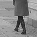 Arkitekter readhead Lady in sexy boots -  Copenhagen  /   October 20th 2008.- B & W
