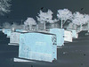 Prévost se prévaut monumentalement  /   Prévost's monument -  Dans ma ville  /  Hometown  -  Photofiltrée en négatif. 18-01-2009.
