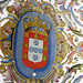 University of Coimbra, ceiling painting, Portuguese coat of arms (2)