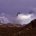 Cerro Torre and Fitz Roy in boiling clouds
