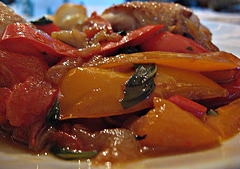 Chicken with peppers