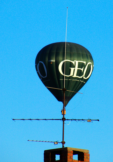 Heissluftballon an Antenne