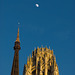Moon + Rouen Cathedral (6)