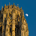 Moon + Rouen Cathedral (2)