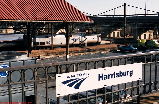 Harrisburg Station Sign, Harrisburg, PA, USA, 2007
