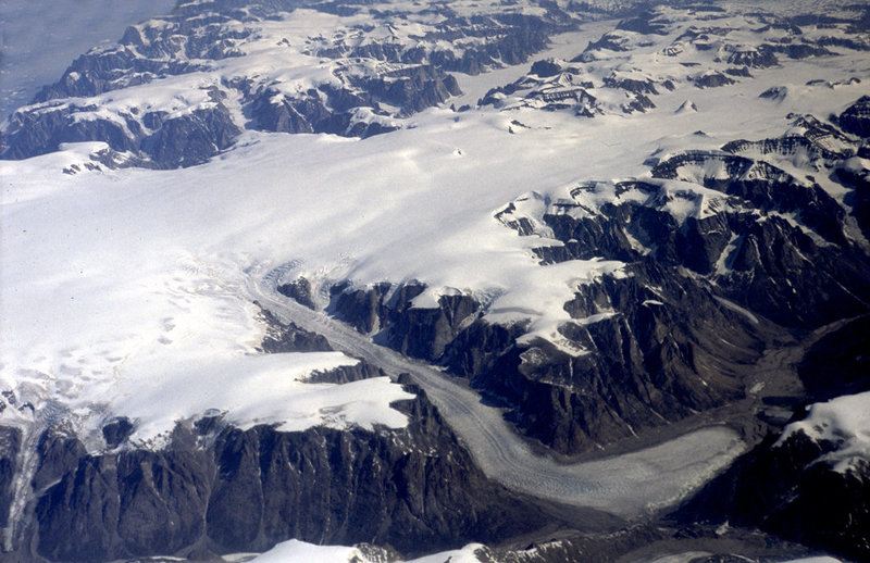 Birthplace of a glacier