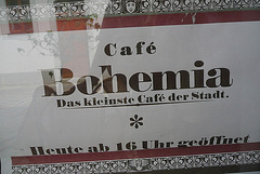 Pirna - Cafe Bohemia - das kleinste Cafe - la plej malgranda kafejo - le plus petit cafè - the smallest cafe