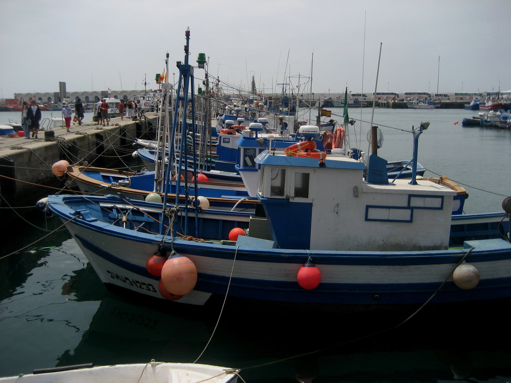 Tarifa, fishing boats harbour