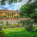 A walled garden at Eltham Palace