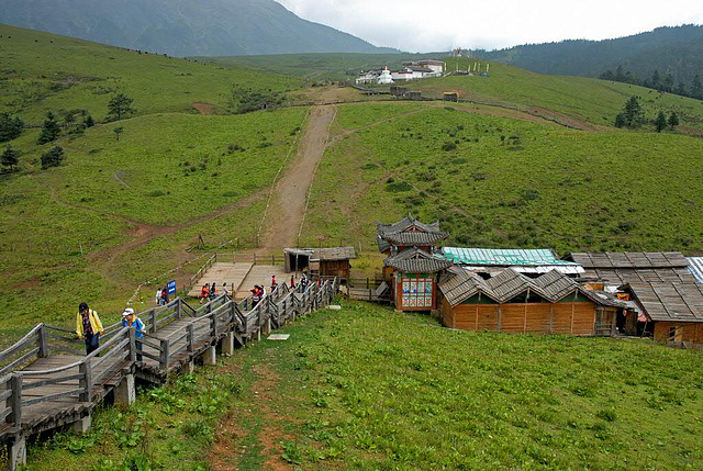 a small walk to a Tibetan Monastery premises