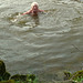 Morgendliches Bad in der Elbe 10°C
