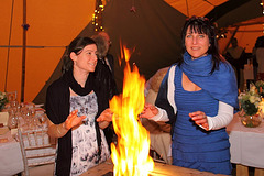 Cold June Evening but warm inside the Tentipi!