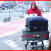 Red hood islamic Lady / Dame Islamique à capuchon rouge - Brussels airport / 19-10-2008