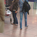 Short & cute Lady on flats & booted blond in jeans-  Brussels airport - 19-10-2008