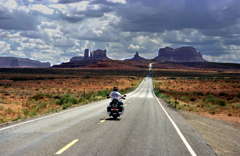 Approaching Monument Valley - 1996