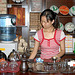 preparing the Chinese tea