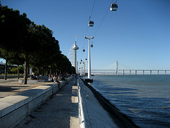 Lisboa, Parque das Nações (ex-EXPO 1998), Tower and Bridge Vasco da Gama