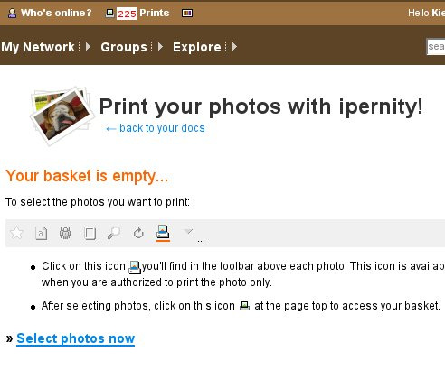 225 prints selected but still an empty basket?!