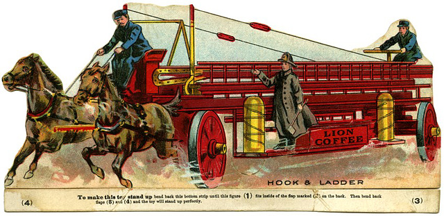 Lion Coffee Hook and Ladder Fire Engine