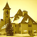 Abbaye de St-Benoit-du-lac - Québec, Canada -  Février 2009-  Sepia