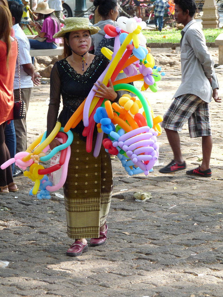 Khmer New Year Celebrations- Balloon Seller #2