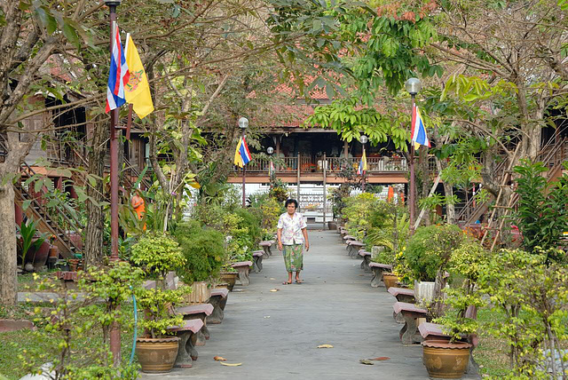 The Monk's quarters in the temple grounds.