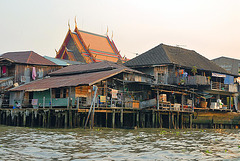 The Khlong Bangkok Noi estuary
