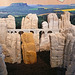 Die Bastei en miniatur aus Sandstein
