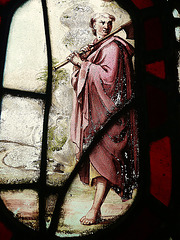 thorndon church, suffolk , st matthias  in c18 glass