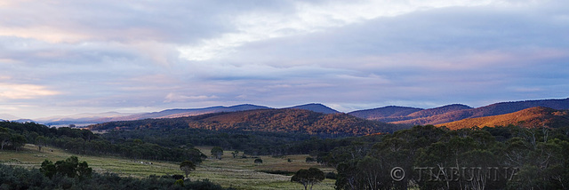 Sunset panorama at Snowball, Australia