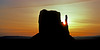 West Mitten Butte at sunrise - 1986