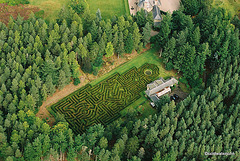 Blervie House Maze - designed by Randall Coate